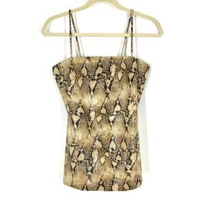 Lovely Day Snake Skin Print Tank Cami Women's Size Small